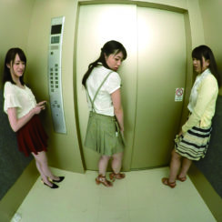 【Part 2】Three Office Ladies and Me – In a Closed Elevator VR  Porn Video 7