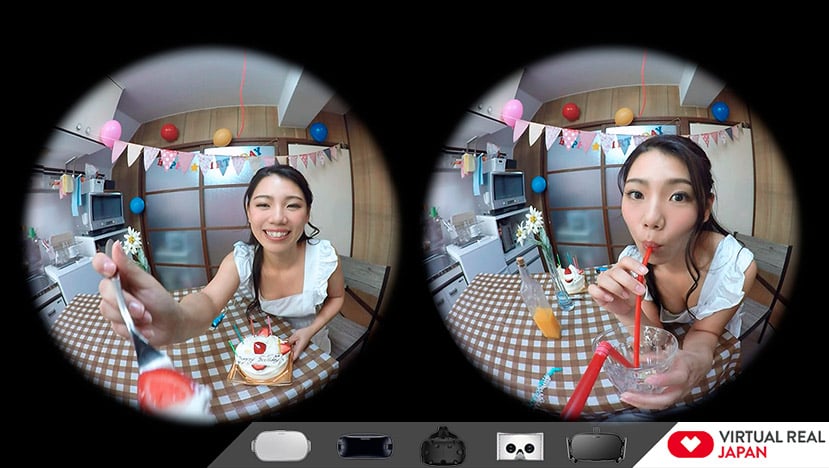 birthday VR Japanese girlfriend