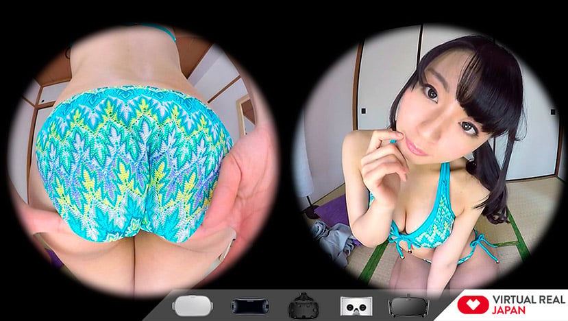 Hot Asian VR swimsuit